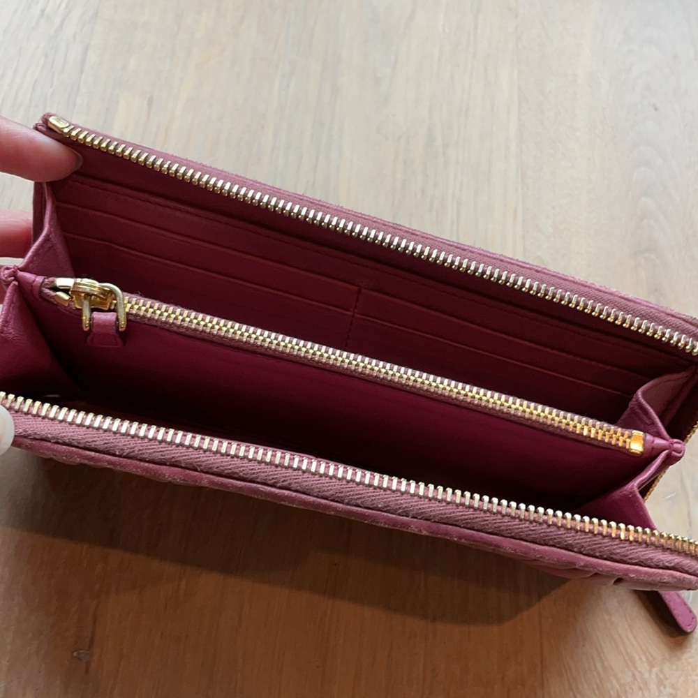 Authentic Miu Miu Pink Matelasse Wallet - image 8
